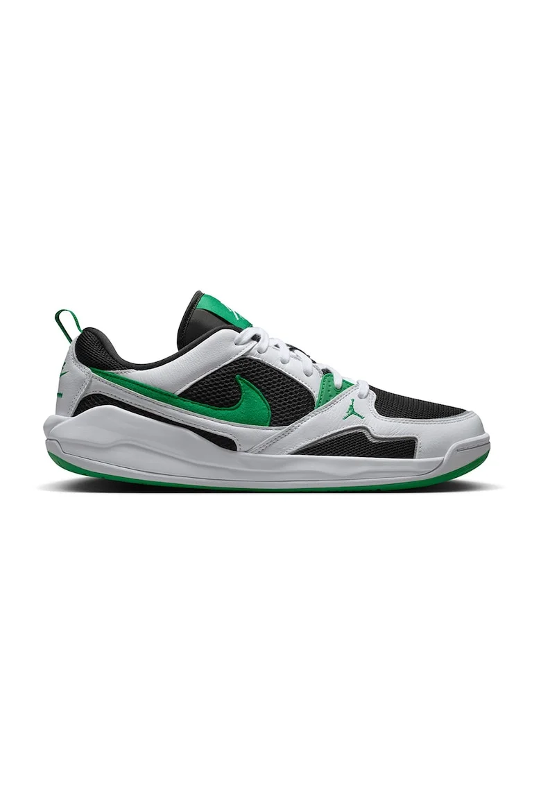 Pantofi Jordan CMFT Era din piele intoarsa pentru baschet, Alb/Verde/Negru