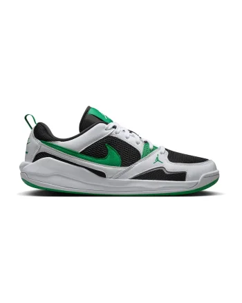 Pantofi Jordan CMFT Era din piele intoarsa pentru baschet, Alb/Verde/Negru