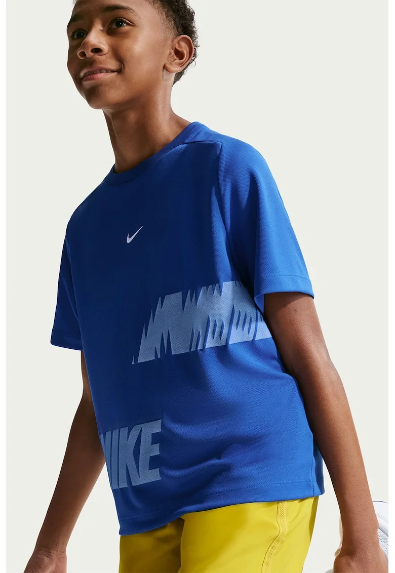 Tricou cu imprimeu pentru antrenament Bold, Albastru royal