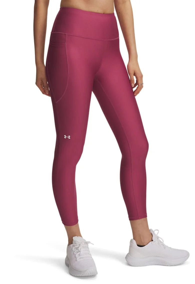 Colanti crop pentru antrenament Tech, Fucsia