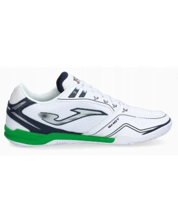 Pantofi  pentru fotbal, Dribling 2502 IN, alb-verde, sintetic, Alb