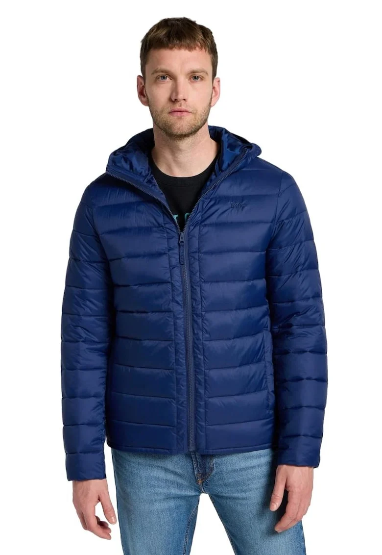 Jacheta puffer  Premium Quality, bleumarin, material poliamida/poliester reciclat