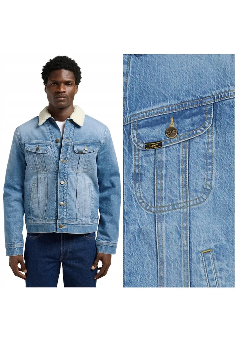 SHERPA JACKET The Frank Geaca de blugi captusita cu blana artificiala XXL