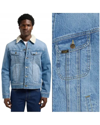 SHERPA JACKET The Frank Geaca de blugi captusita cu blana artificiala XXL