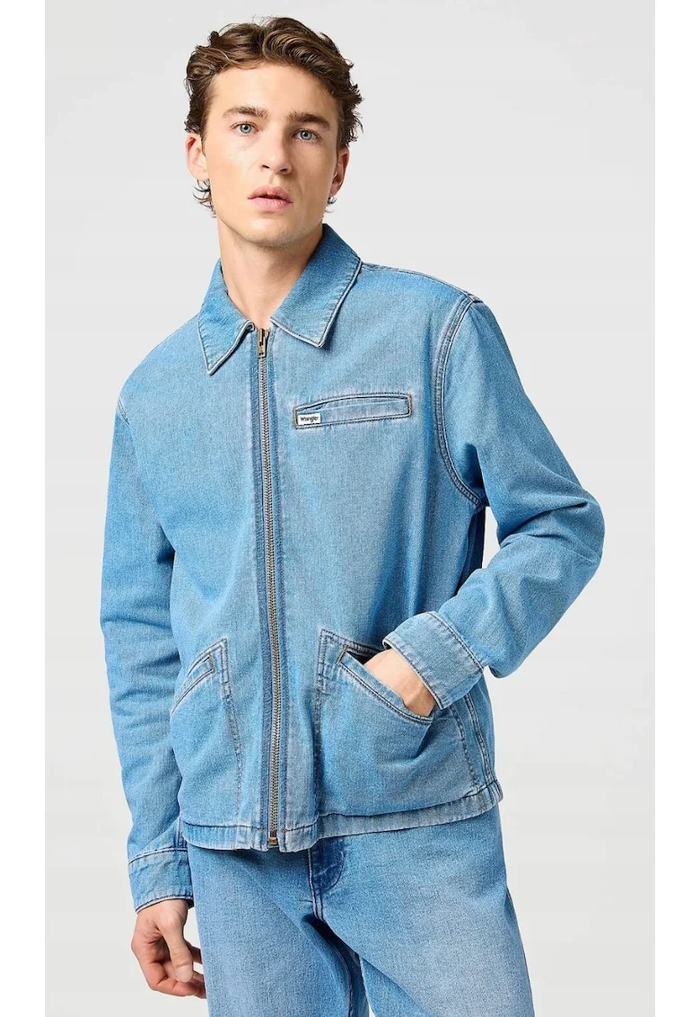 Geaca barbati,  RODEO UTILITY JACKET, fermoar, albastru