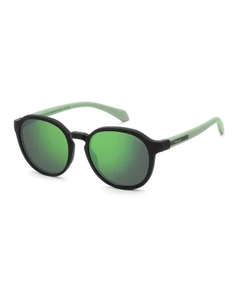 Ochelari de soare ovali polarizati, Verde/Negru