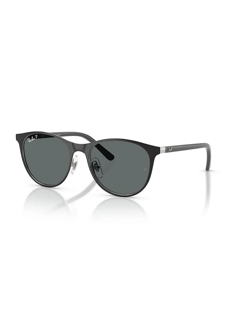 Ochelari de soare pantos unisex, Negru/Argintiu