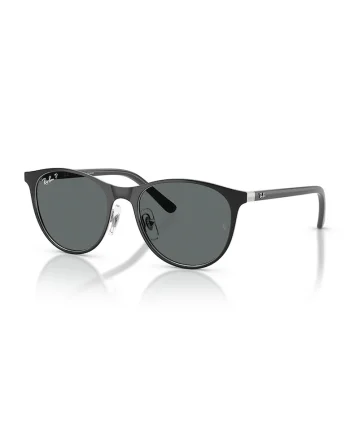 Ochelari de soare pantos unisex, Negru/Argintiu