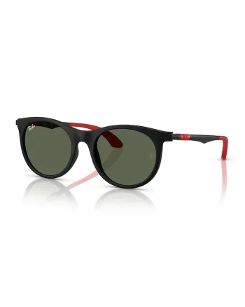 Ochelari de soare pantos cu lentile polarizate, Negru/Rosu vermillion