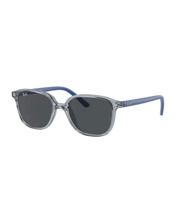 Ochelari de soare wayfarer cu logo, Gri deschis/Albastru