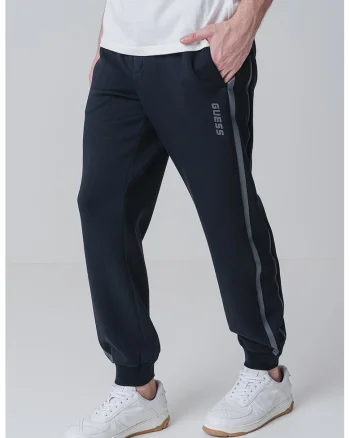 Pantaloni de trening cu talie ajustabila, pentru antrenament, Negru