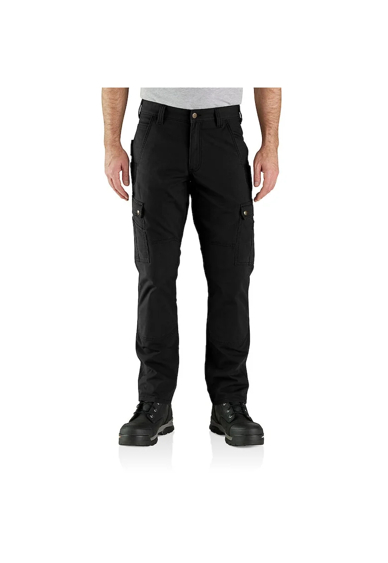Pantaloni cargo de lucru  Ripstop, bumbac/poliester/elastan, negru