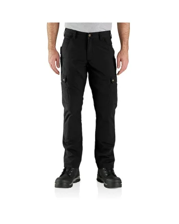 Pantaloni cargo de lucru  Ripstop, bumbac/poliester/elastan, negru