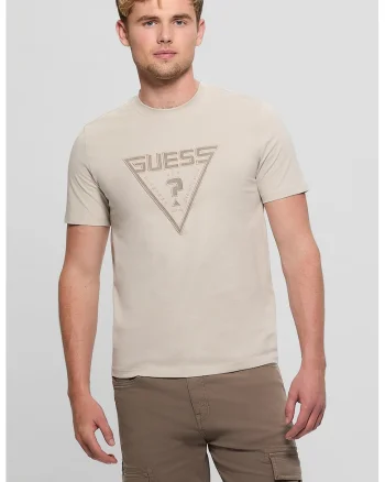 Tricou din bumbac cu logo, Grej