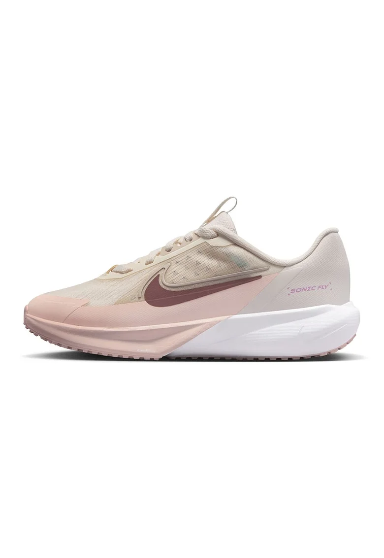 Pantofi Sonic Fly, pentru alergare, Roz inchis/Bej deschis