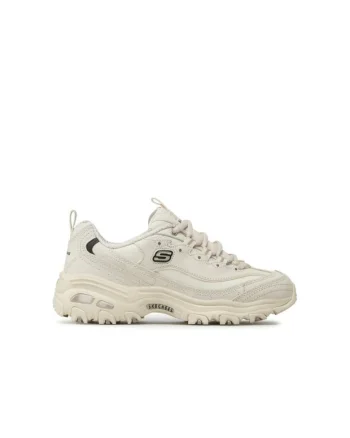 Pantofi sport din piele cu logo D'Lites Fresh Start, Alb, Alb murdar