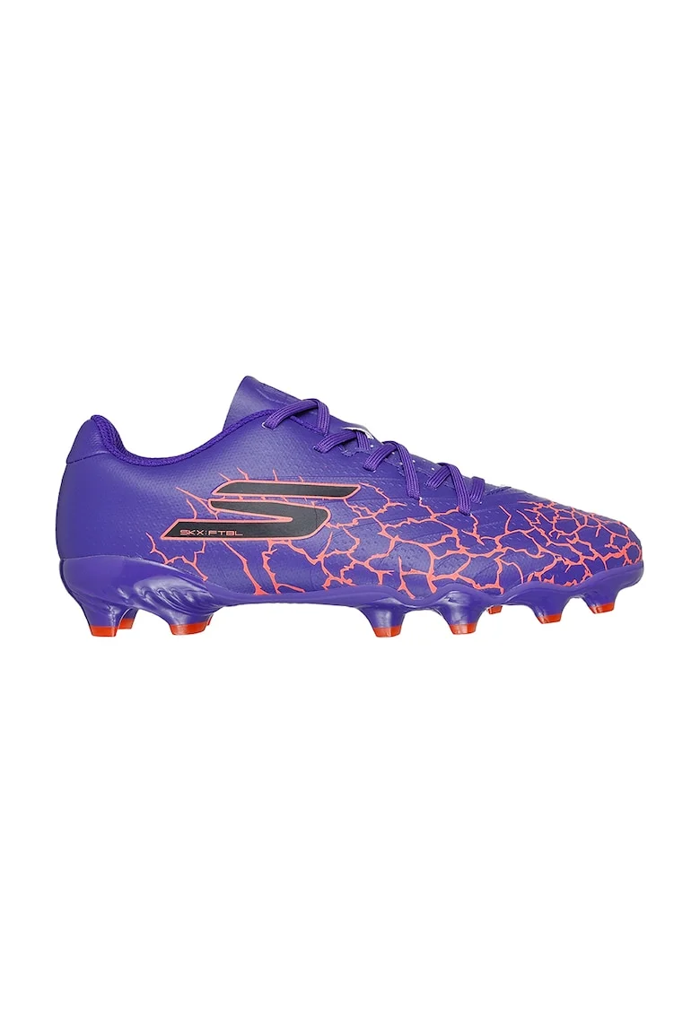 Pantofi sport cu model si logo, Albastru lavanda/Roz