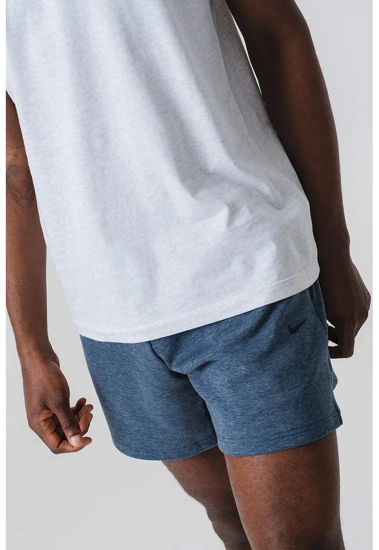 Pantaloni scurti cu tehnologie Dri-FIT, pentru fitness, Albastru inchis