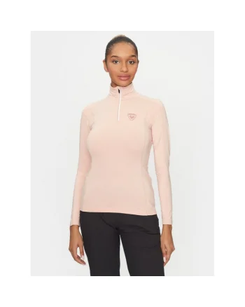 Bluza sport dama,  RLMWL08, roz pudra, din material tehnic,