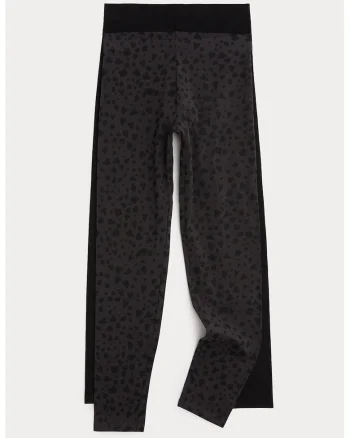 Set de colanti slim fit - 2 perechi, Negru/Gri inchis