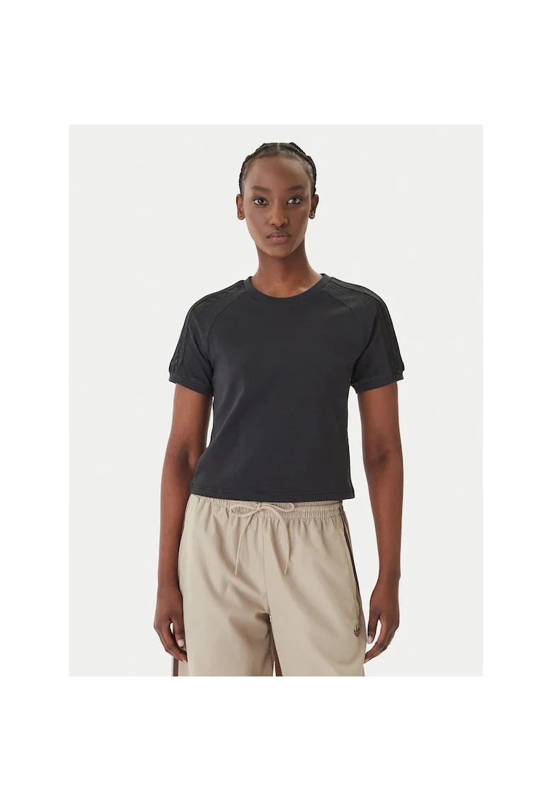 Tricou sport dama,  din bumbac, negru
