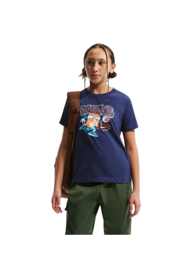 Tricou  K Boxy Hoops 58107, Albastru