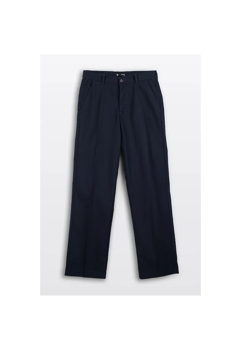 Pantaloni regular fit cu doua buzunare oblice
