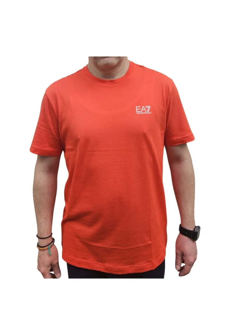 Tricou  EA7 Train Logo Series M SS EXT 58173, Rosu