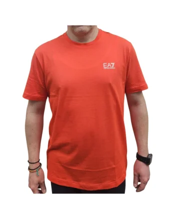 Tricou  EA7 Train Logo Series M SS EXT 58173, Rosu