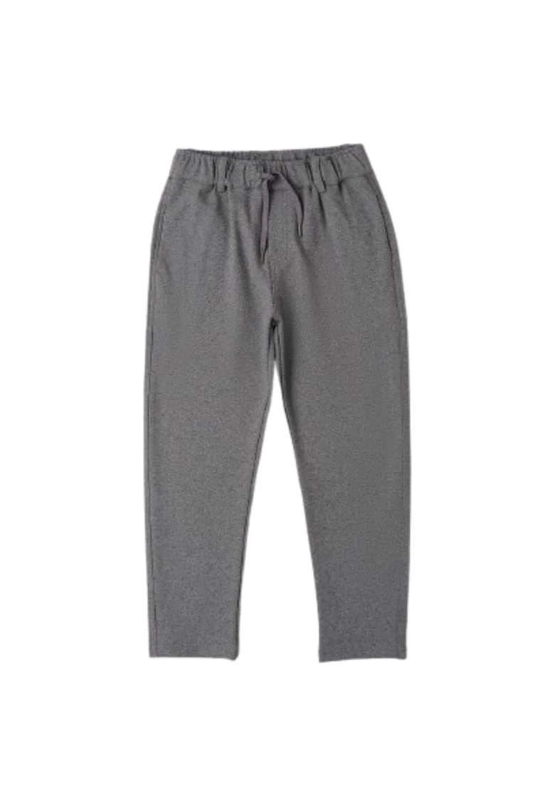 Pantaloni baieti  baggy, talie elastica, Gri melanj
