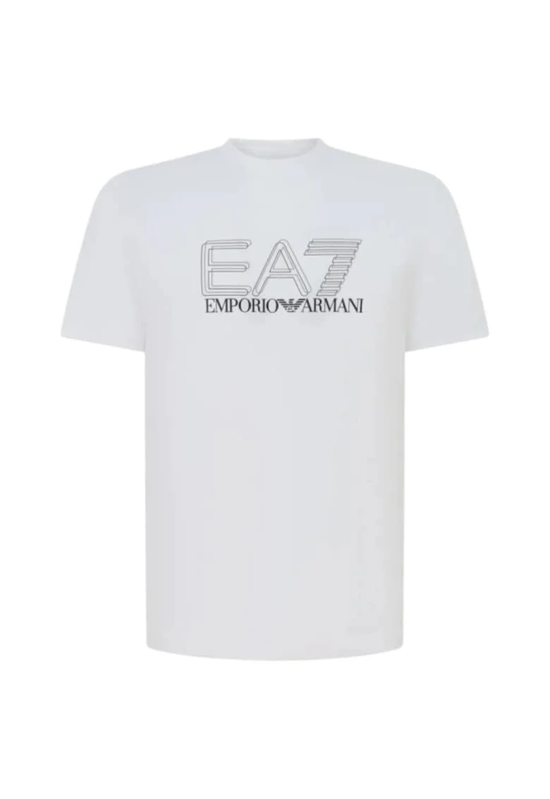Tricou  EA7 Train Visibility M SS ST 58146, Alb