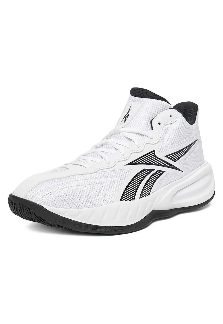 Pantofi sport barbati,  baschet, alb, textil