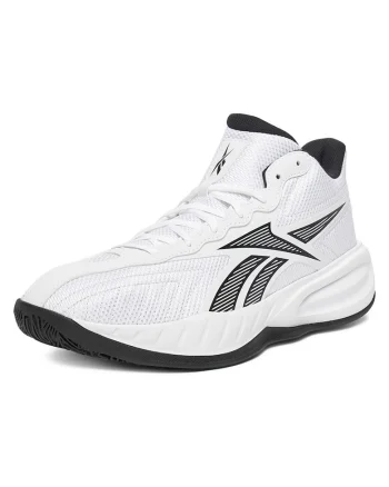 Pantofi sport barbati,  baschet, alb, textil