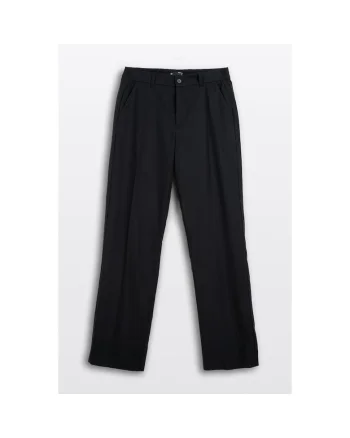 Pantaloni regular fit cu insertie elastica in talie
