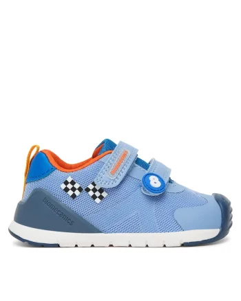 Pantofi sport copii,  textil, albastru, velcro