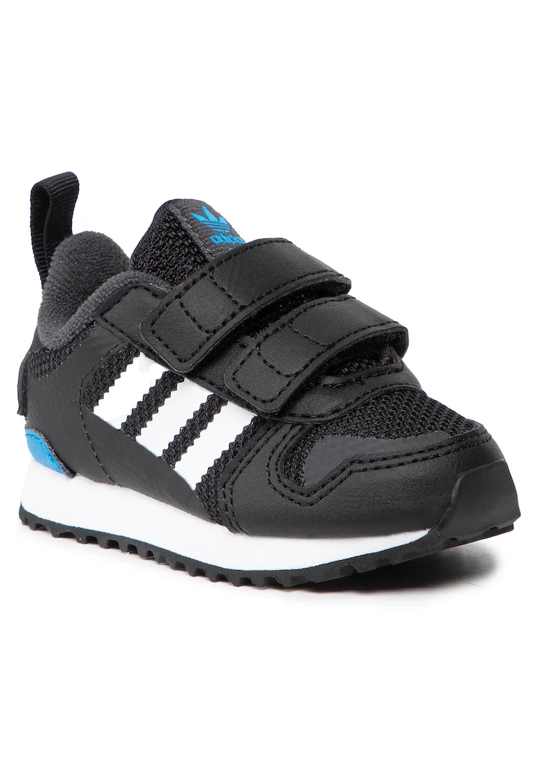 Pantofi sport copii,  sneakers, negru, material sintetic, sistem Velcro