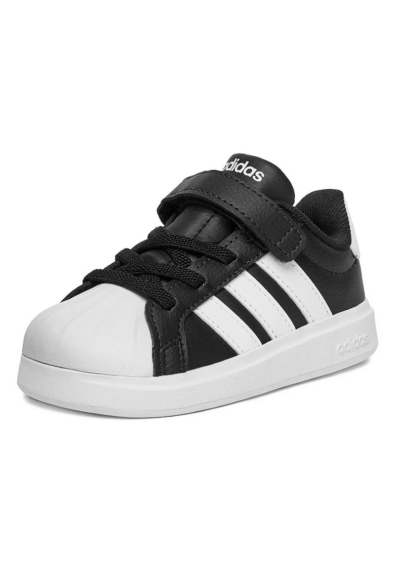 Pantofi sport copii,  negru, sintetic, sistem inchidere Velcro