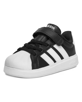 Pantofi sport copii,  negru, sintetic, sistem inchidere Velcro