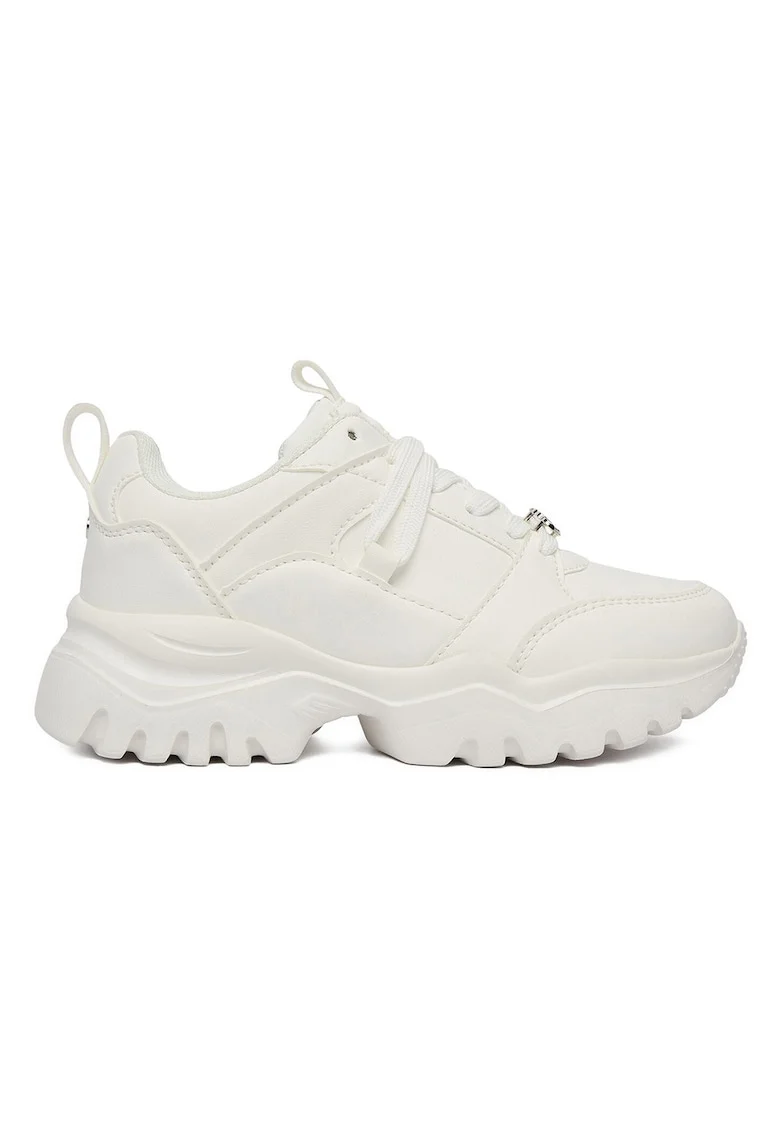 Adidasi Fete,  piele ecologica, alb