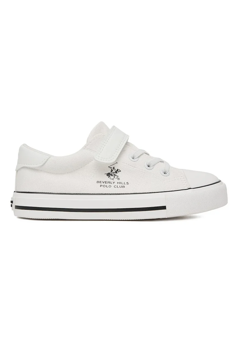 Pantofi sport baieti,  velcro, alb, tesatura