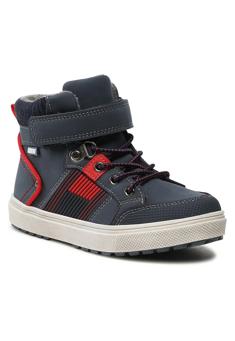 Pantofi sport copii,  velcro, albastru, piele ecologica,