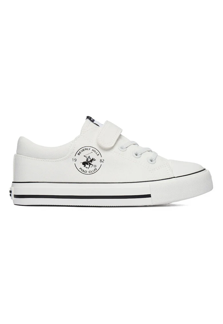 Pantofi sport copii,  textil, sistem inchidere Velcro, alb