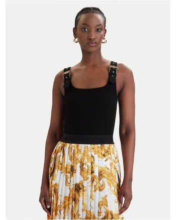 Maiou Dama,  Slim fit, Negru, Bumbac/Elastan