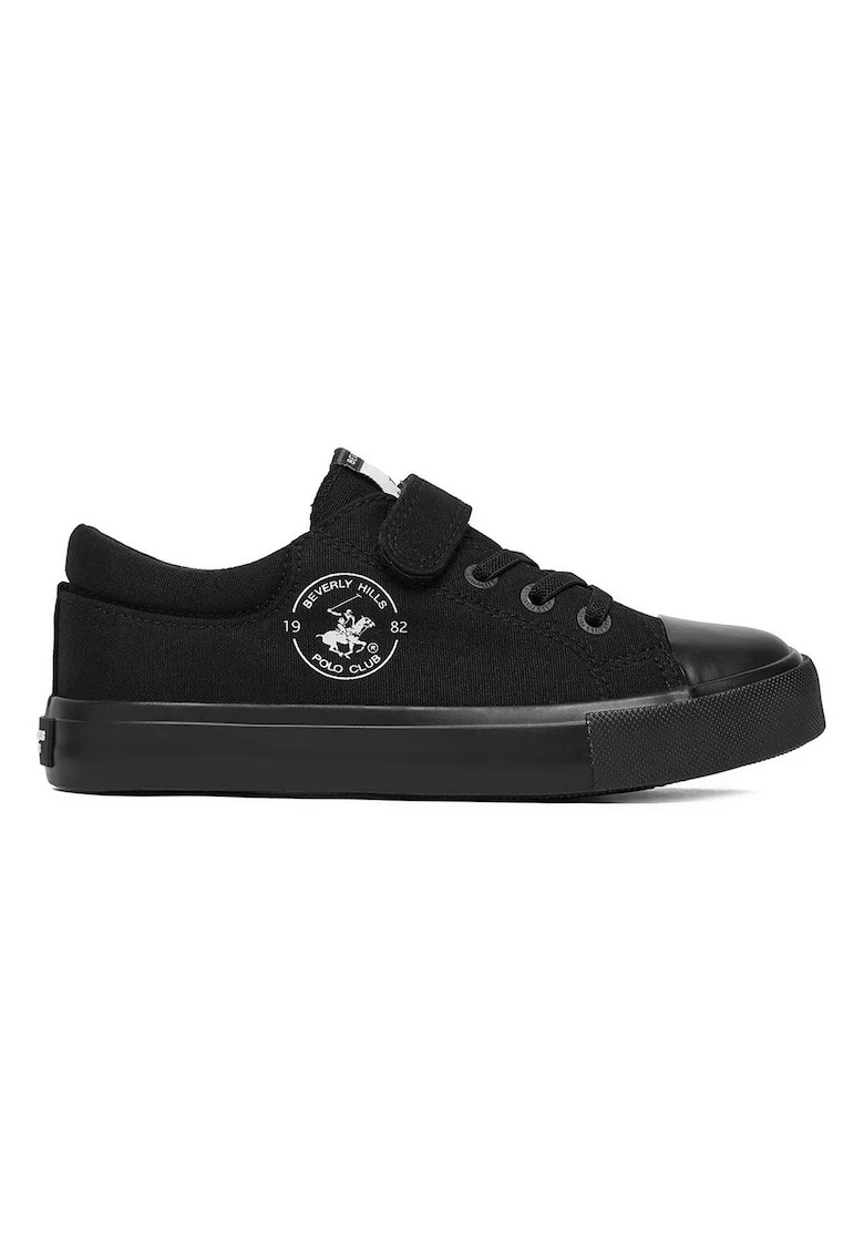 Pantofi sport copii,  textil, negru, inchidere Velcro