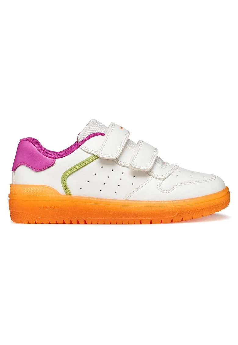 Adidasi Fete,  piele ecologica, Alb