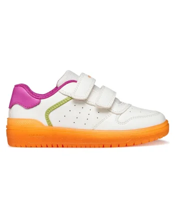 Adidasi Fete,  piele ecologica, Alb