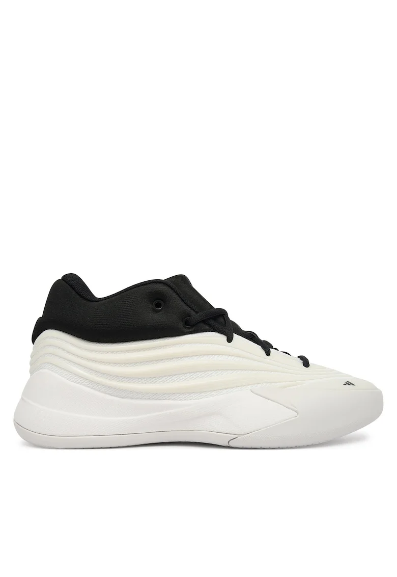 Pantofi sport copii,  baschet unisex, alb, textil,