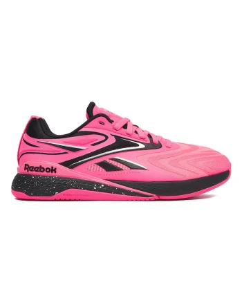 Pantofi sport dama,  fitness, negru, roz, material textil