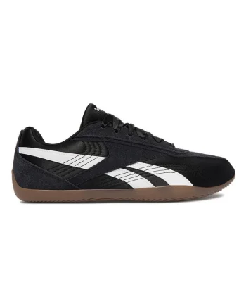 Pantofi sport dama,  negru, piele naturala si textil