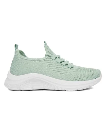 Pantofi sport dama,  casual, verde, textil